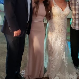 Asos Satin bridesmaid dress